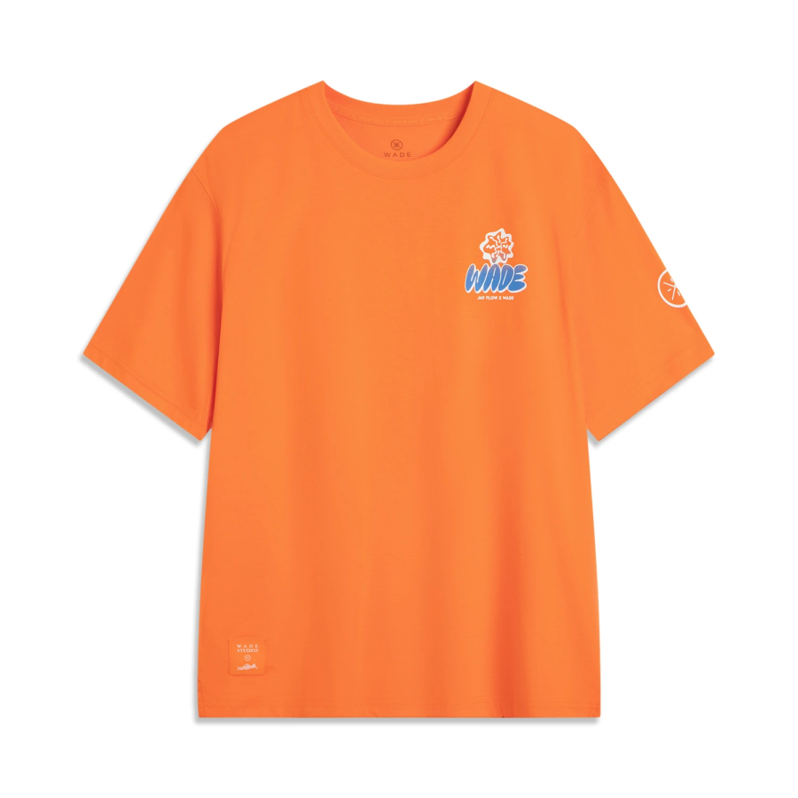 Li-Ning Li Ning x Jay Flow T Shirt Men's Tangerine Peel Orange