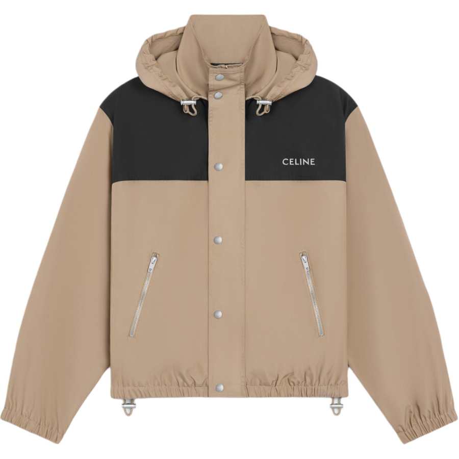 CELINE CELINE Logo Embroidered High Neck Jacket