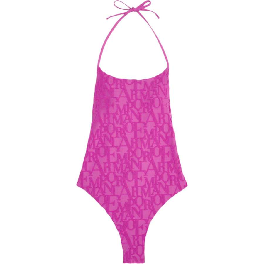 EMPORIO ARMANI Flocked logo Swimsuit