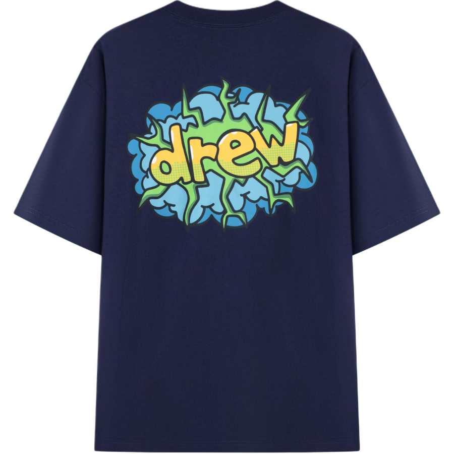 Drew house SS25 T Shirts Unisex Dark Marine Blue Crew Neck Moderate