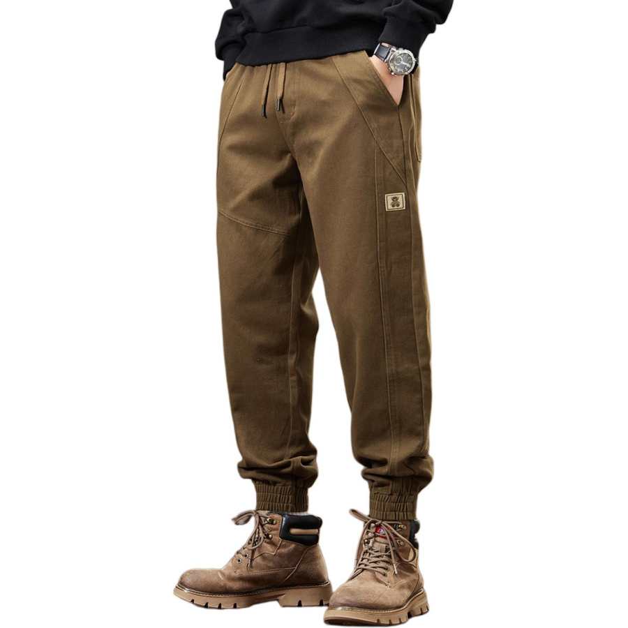 Tonlion Casual Pants Unisex Gray Green