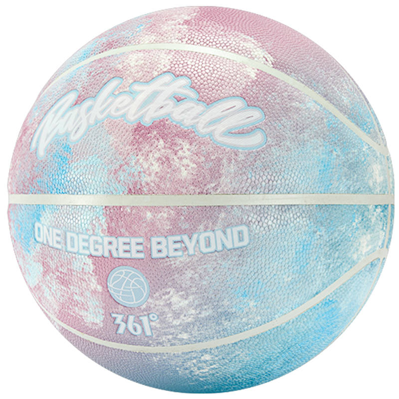 361° Fiery Abyss Pu Basketball Pink Blue Size 7 Ball Competition Unisex China Mainland Version