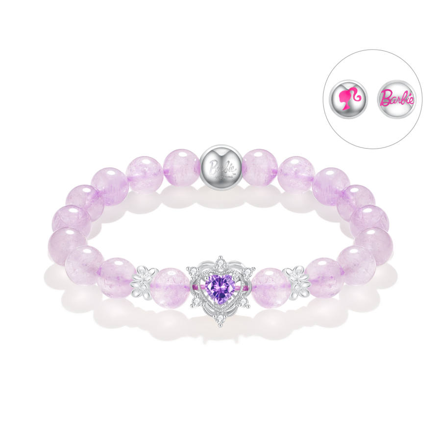 Barbie Barbie Amethyst Beaded Bracelets Women's