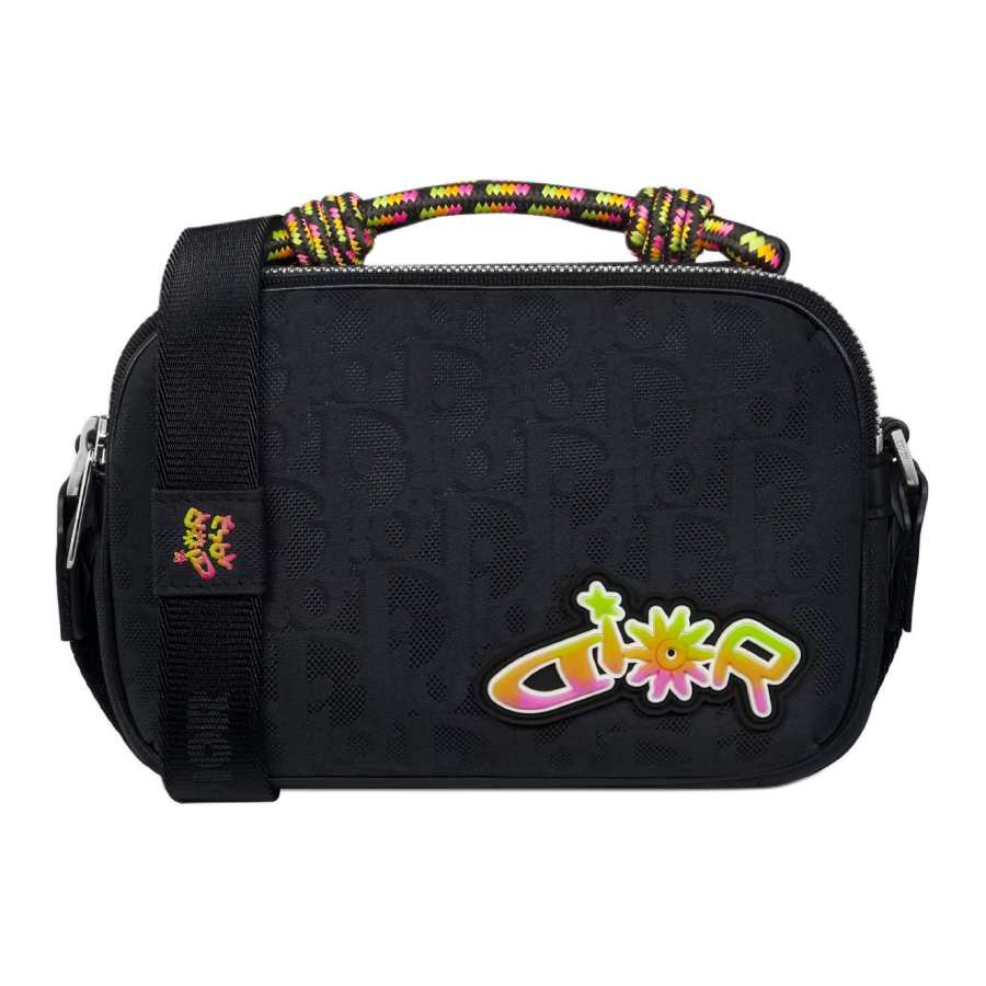 DIOR DIOR Lewis Hamilton Nylon Handbag Mini Men's Black