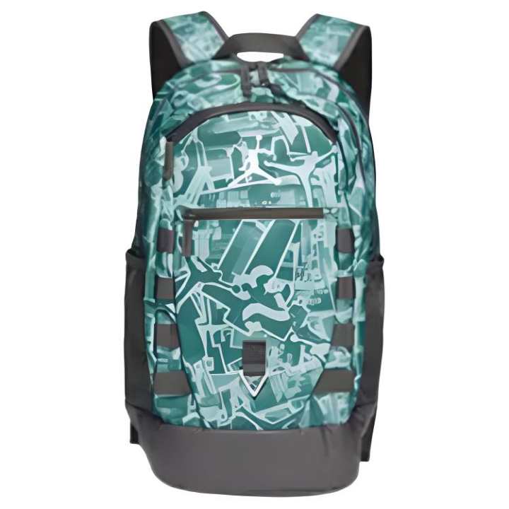 Jordan Jordan Polyester Backpack Regular Unisex Green & Black