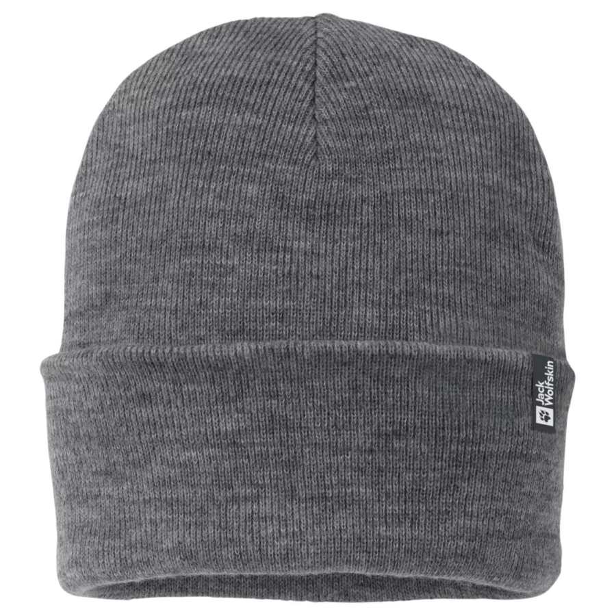 Jack Wolfskin Acrylic, Acrylic Fiber Beanies Unisex Gray