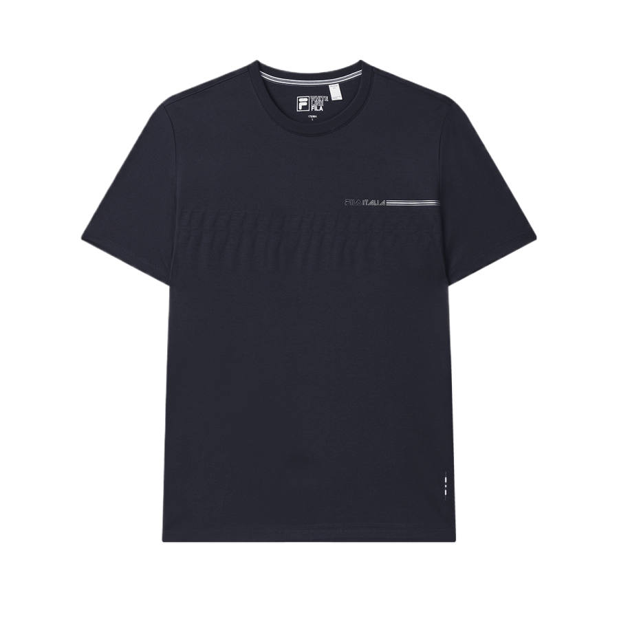 FILA T Shirts Men's Navy Crew Neck Moderate