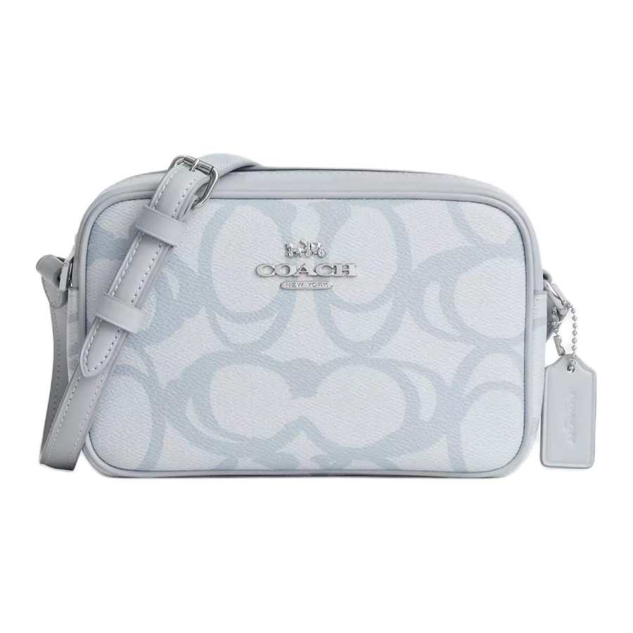 COACH Jamie Coated Canvas Shoulder Bag Small Women's Ice Blue