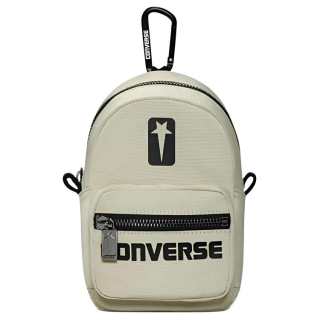 Rick Owens DRKSHDW Letter Print Zip Closure Crossbody Bags Unisex Beige