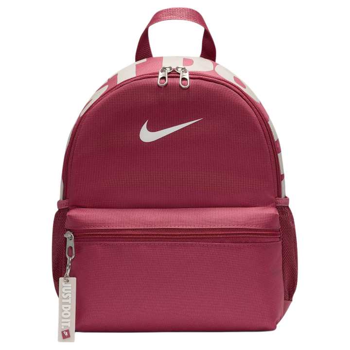 Nike Nike Benassi JDI Recycled Polyester Backpack Kids' Beet & Platinum Purple & Top White