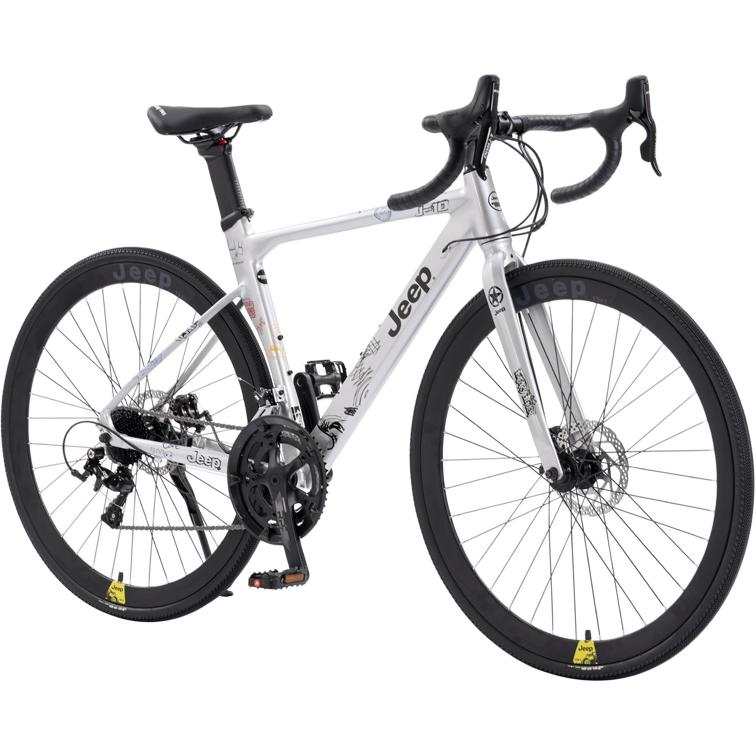 Jeep J10 Aluminum Alloy Mechanical Dual Disc Brake Road Bikes Commute Unisex