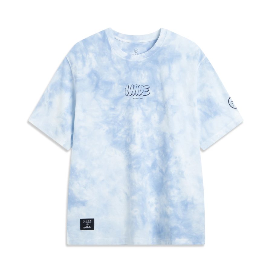 Li-Ning Li Ning x Jay Flow T Shirt Men's Static Blue Tie Dye