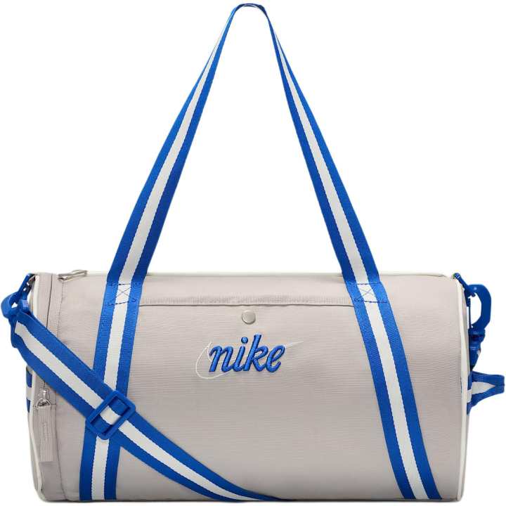 Nike Nike Heritage Fabric Gym Bag Women's University Gray & Navy Blue & Game Royal Blue