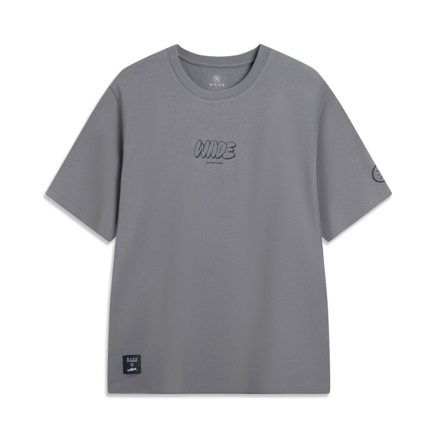Li-Ning Li Ning x Jay Flow T Shirt Men's Elegant Gray