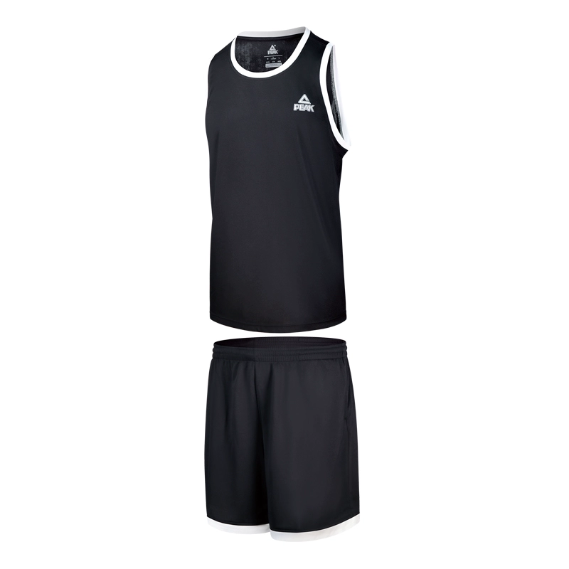 PEAK Basketball Suits Men's Set Black Moderate Straight Fit