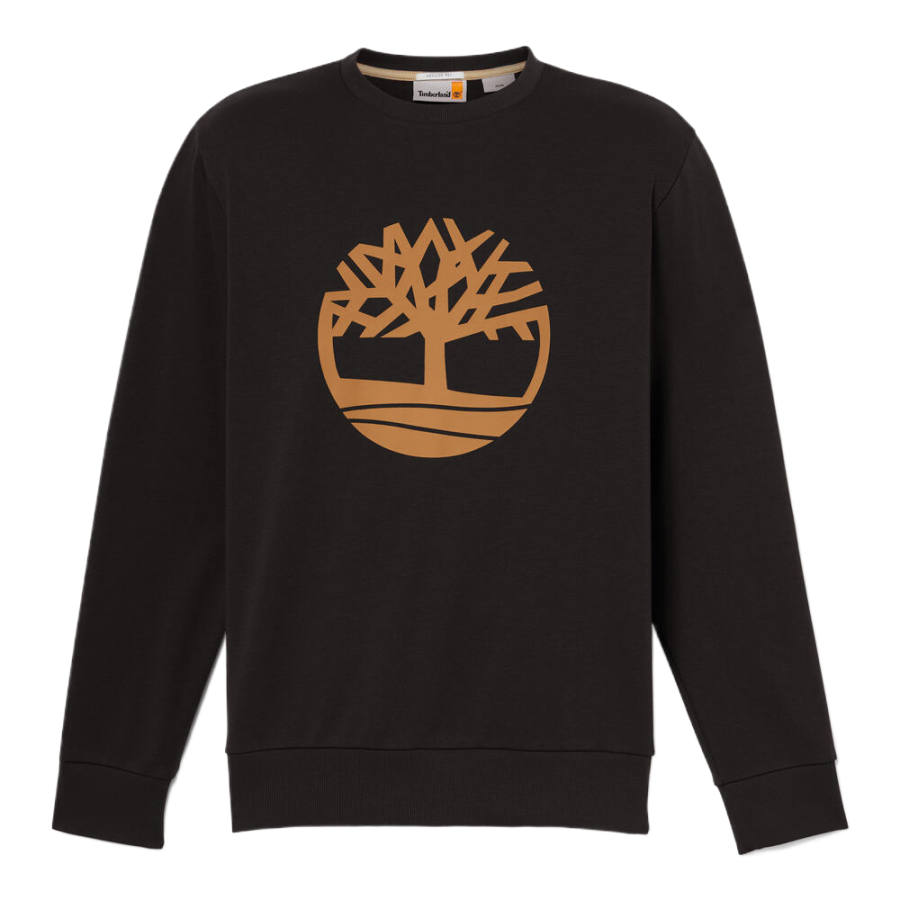 Timberland Sweatshirts Men's Black Crew Neck Moderate Regular