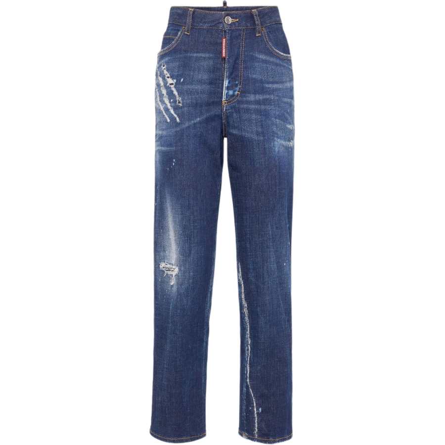 DSQUARED 2 Dsquared2 Distressed Straight Leg Jeans