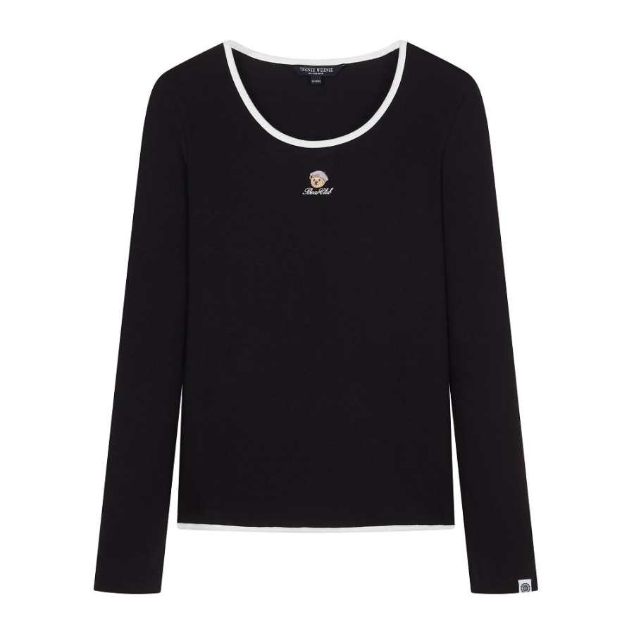 Teenie Weenie T Shirts Women's Crew Neck Moderate Straight Fit