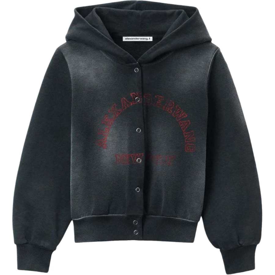 Alexander Wang Alexander Wang distressed hooded jacket