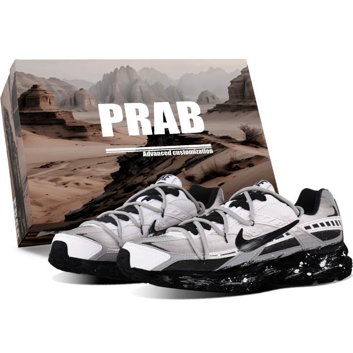 Nike Nike Initiator Mesh Cushioning Breathable Support Low top Casual City Commuting Running Shoes Men's Black White Gray