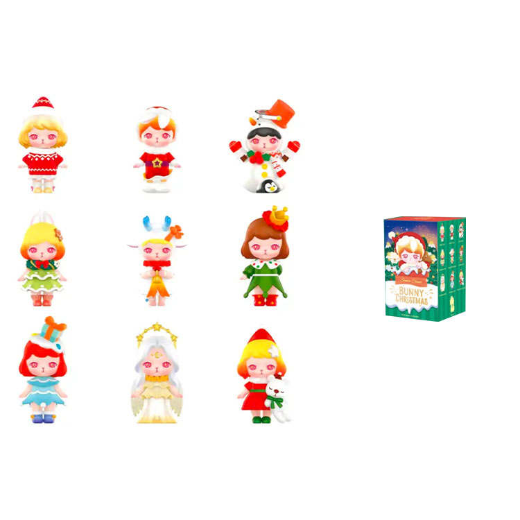 POP MART POP MART Bunny Christmas Collection Mystery Boxes Single Mystery Box/Full Box 9 Pcs