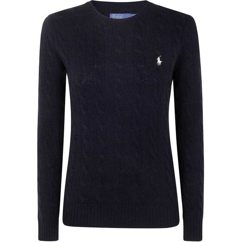 Polo Ralph Lauren Logo Embroidered Cable-Knitted Jumper