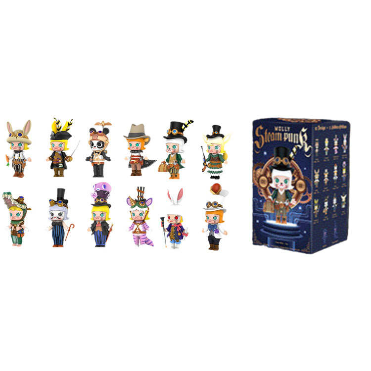 POP MART POP MART Molly Steampunk Collection Mystery Boxes Single Mystery Box/Whole Box 12 Pcs