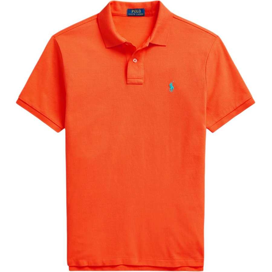 Polo Ralph Lauren Polo Shirt Custom Slim Fit Men's Orange
