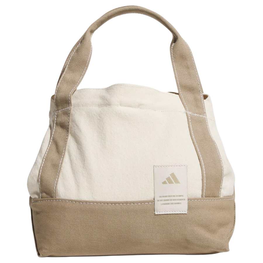 Adidas Adidas Cotton Tote Bag, Shopping Bag, Handbag Unisex Beige