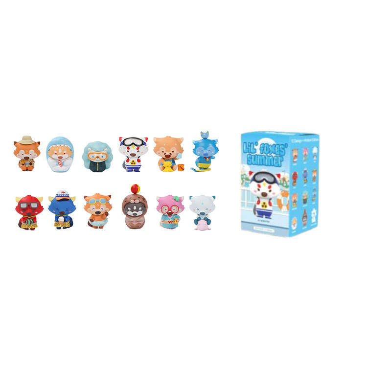 POP MART POP MART Goobi The Fox Summer Vacation Fox Town Kindergarten Collection Mystery Boxes