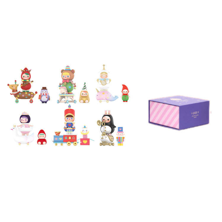 POP MART Pucky Elf Cruise Collection Pucky Mystery Boxes Single Mystery Box/Full Box 6 Pcs