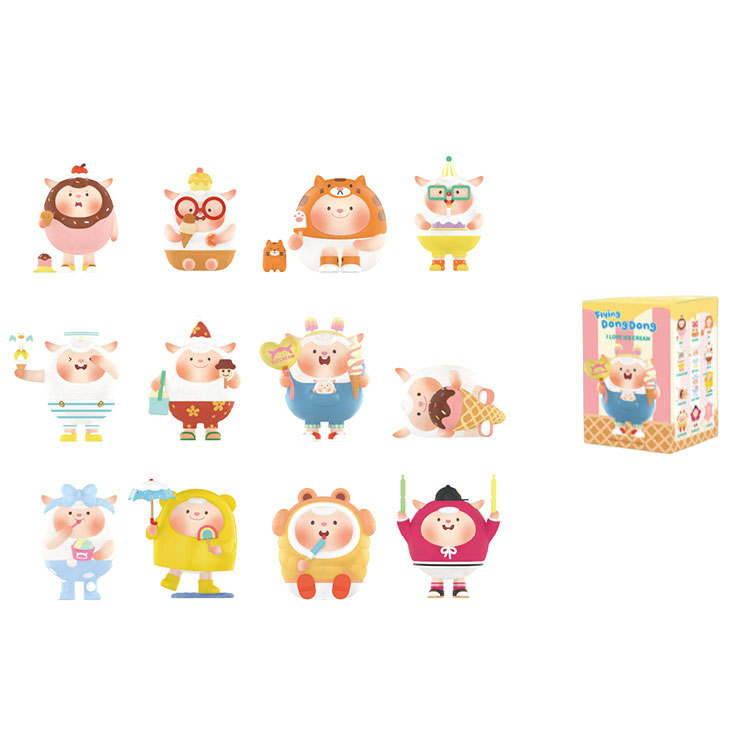 POP MART Flying DongDong Sheep Ice Lover Collection Mystery Boxes Single Mystery Box/Whole Box 12 Pcs