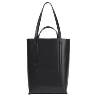 RICK OWENS RICK OWENS/RO Leather Tote Bag, Shopping Bag, Handbag Medium Women's Black