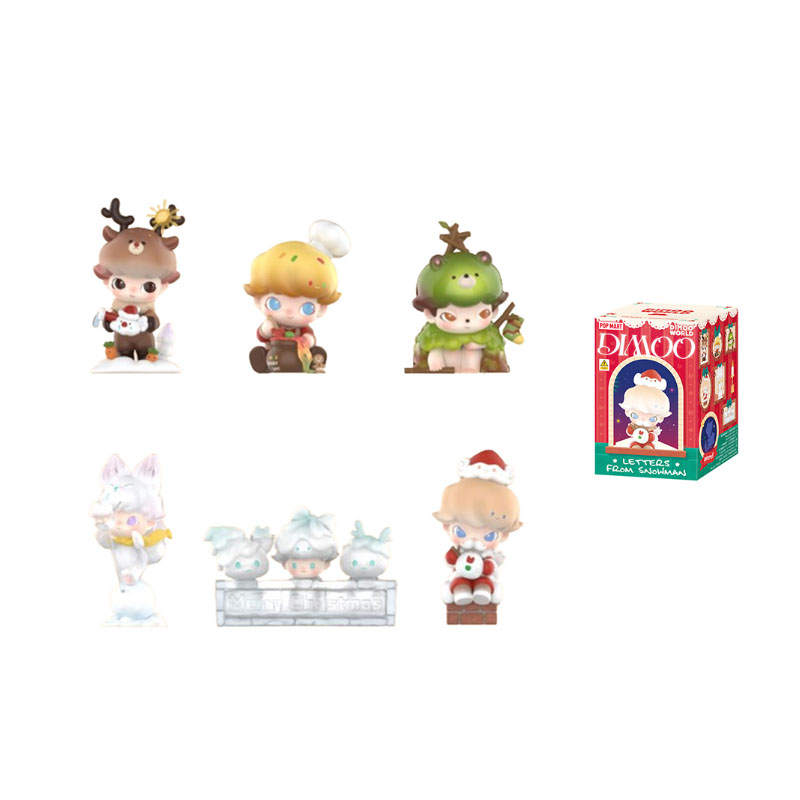 POP MART Dimoo Snowman's Letter The 202 Theme Mystery Boxes Single Mystery Box/Full Box 6 Pcs