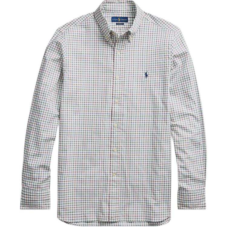Polo Ralph Lauren Shirt Classic Version Men's White Multicolor