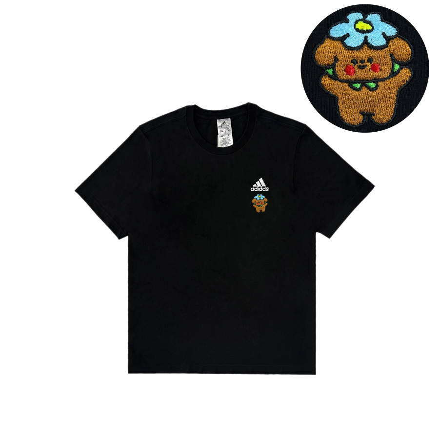 Adidas Adidas T Shirts Unisex Black Crew Neck Moderate Straight Fit