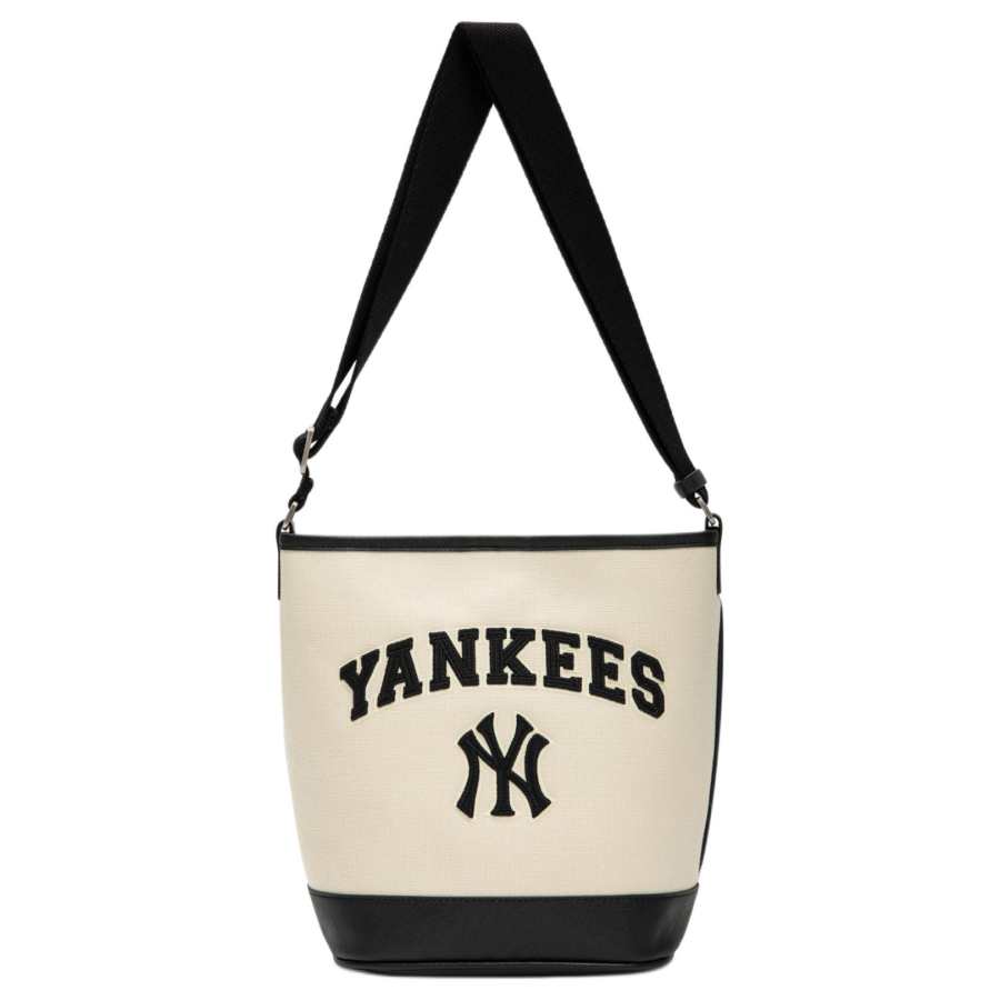 MLB MLB Cotton Shoulder Bag Unisex White & Black