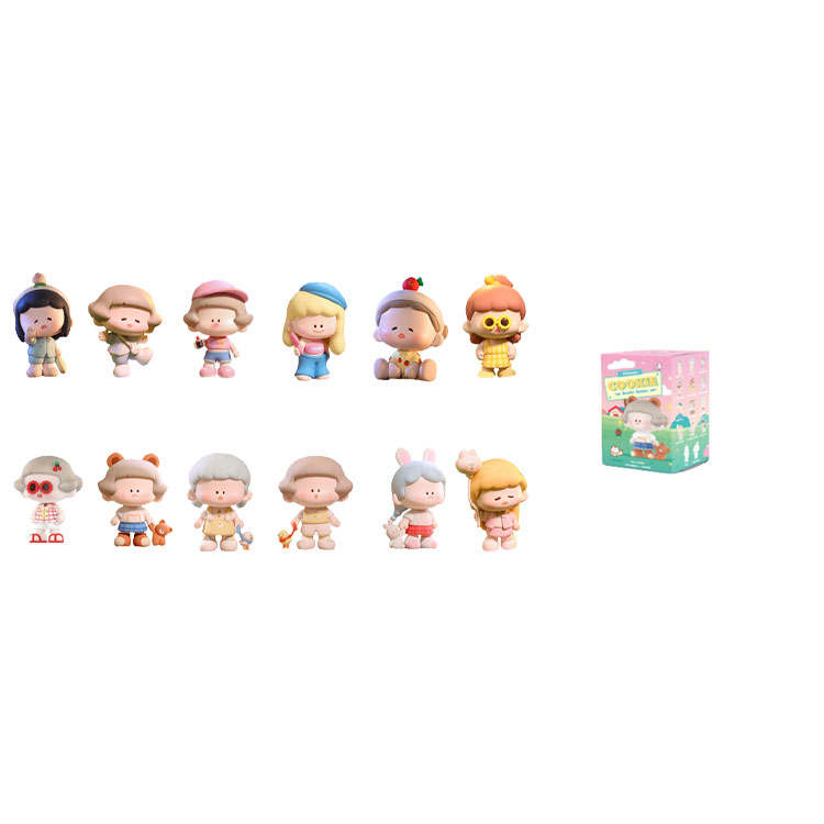 POP MART Cookies Bestie Collection Figure Mystery Boxes Single Mystery Box/Whole Box 12 Pcs