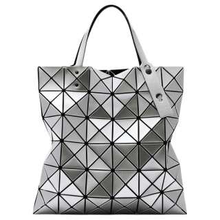 ISSEY MIYAKE PVC One Shoulder Handbag Unisex Metallic Gray