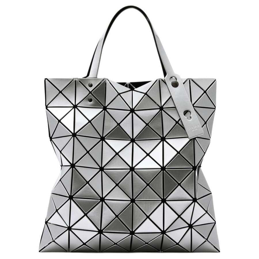 ISSEY MIYAKE ISSEY MIYAKE PVC One Shoulder Handbag Unisex Metallic Gray