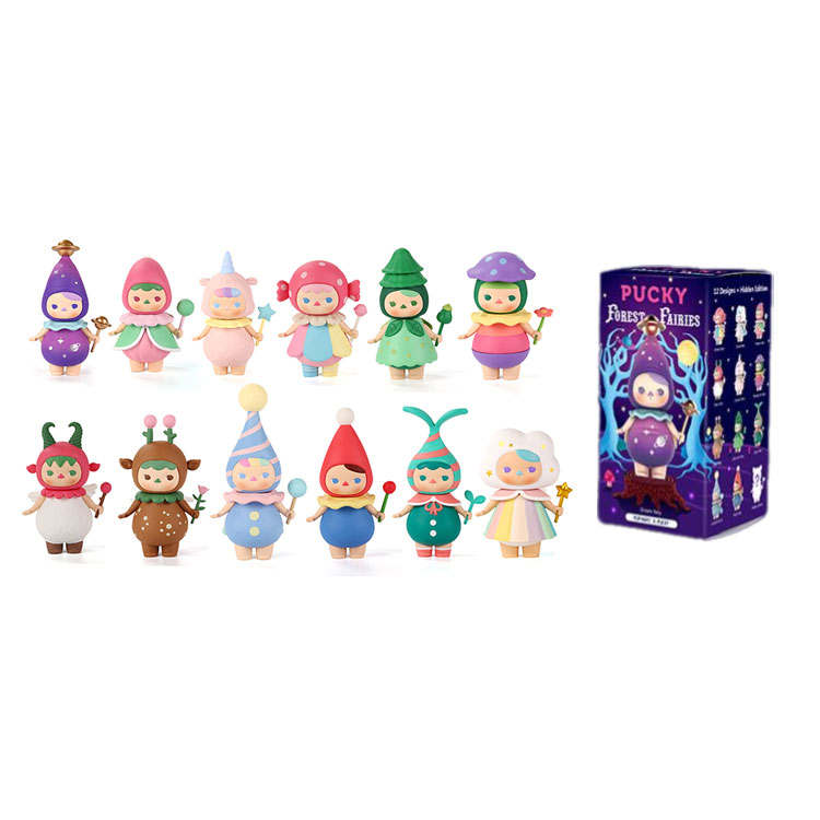 POP MART POP MART Pucky Forest Collection Mystery Boxes Single Mystery Box/Whole Box 12 Pcs