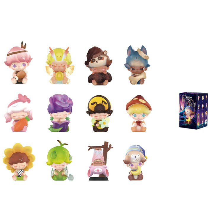 POP MART POP MART Forest Night Collection Dimoo Mystery Boxes Single Mystery Box/Whole Box 12 Pcs