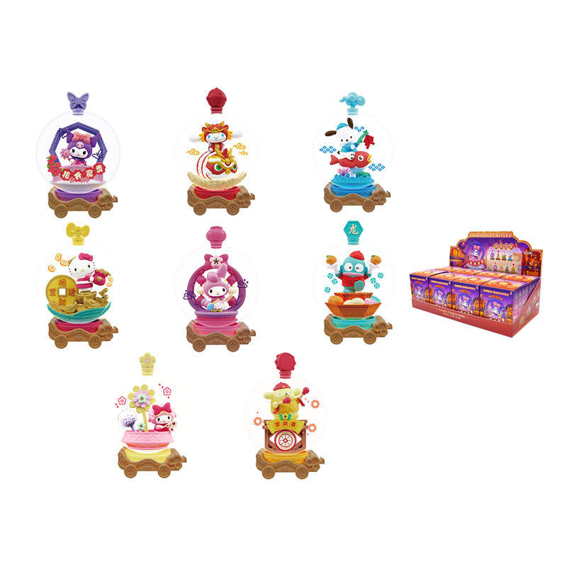 POP MART x Sanrio 2024 Year Of The Dragon Spring Festival, Flower Car Collection Mystery Boxes