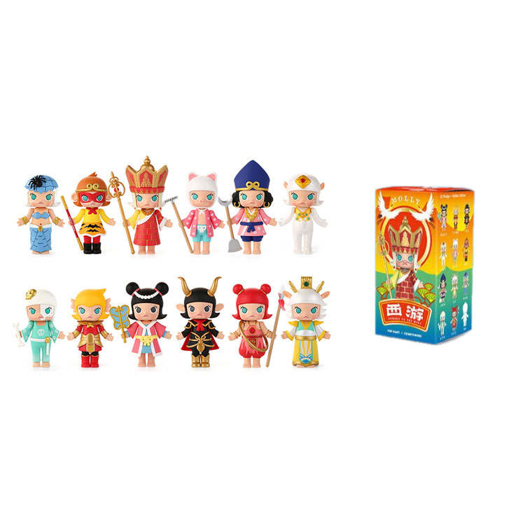 POP MART Molly Journey To The West Collection Mystery Boxes Single Mystery Box/Whole Box 12 Pcs