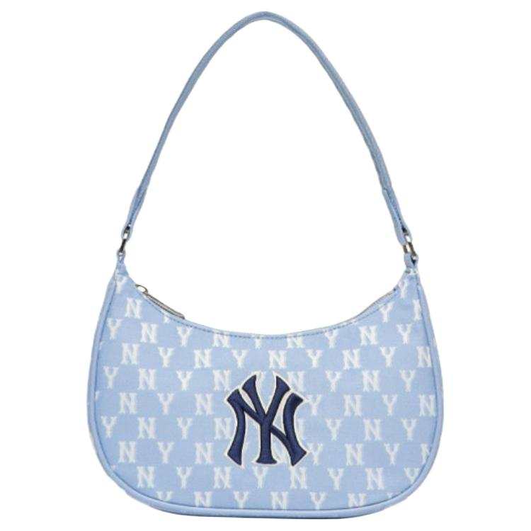 MLB MLB Monogram Collection Polyester Shoulder Bag Women's Baby Blue