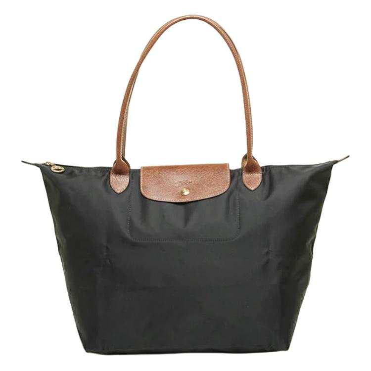 LONGCHAMP Le Pliage Polyamide Canvas Tote Bag, Shopping Bag, Handbag, Shoulder Bag Large Women's Black