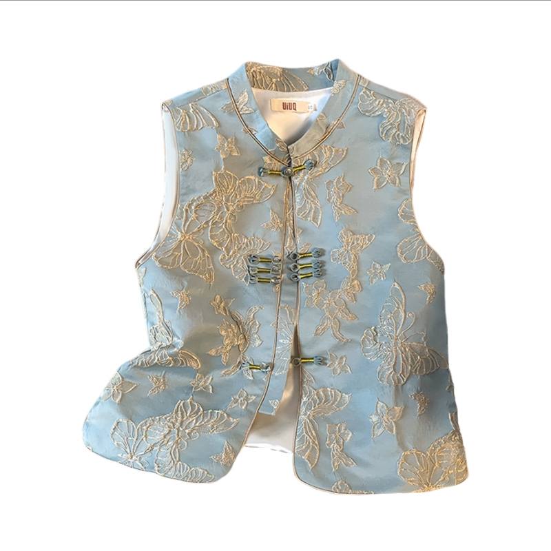 SIXUSICHOU Vests Women's V Neck Thin Other