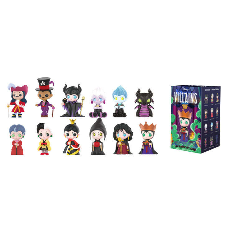 POP MART Disney Villain Collection Mystery Boxes Single Mystery Box/Whole Box 12 Pcs