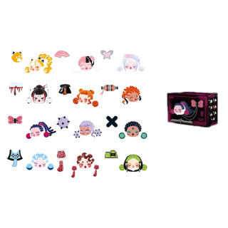 POP MART Skullpanda Night City Collection Pop Mart Mystery Boxes Single Mystery Box/Whole Box 12 Pcs