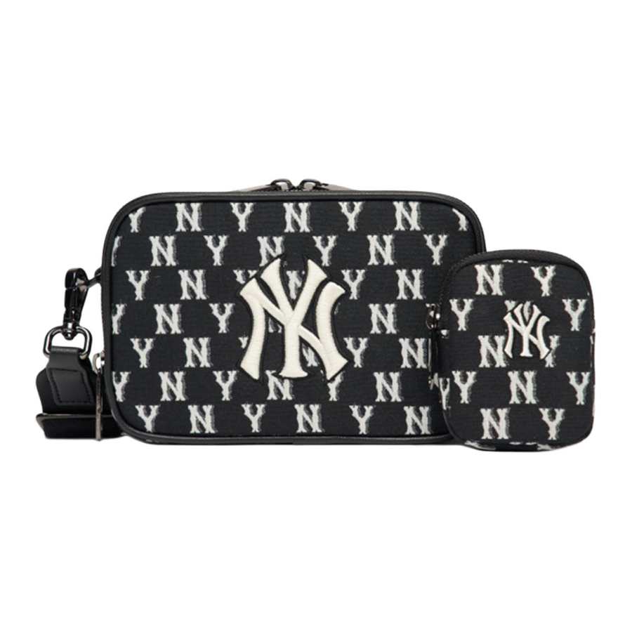 MLB MLB Monogram Collection Polyester Combo Bag, Camera Bag, Shoulder Bag Unisex Black